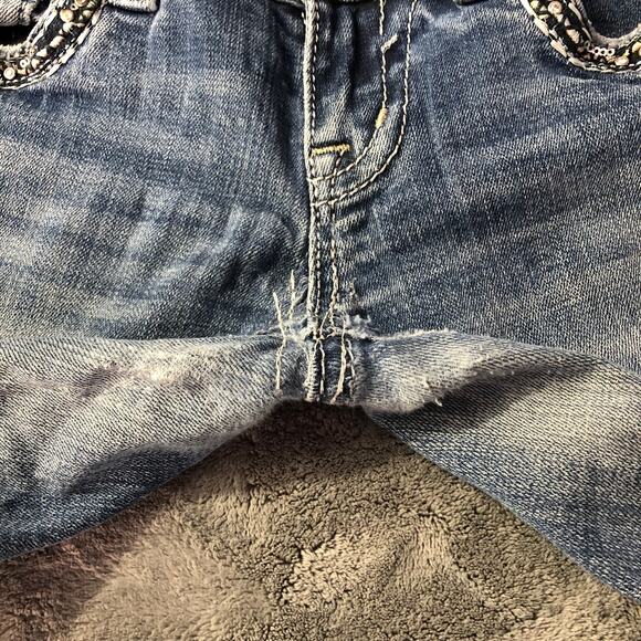 Miss Me Womens Jeans Low-Rise Boot-cut Stud Embellished Pockets 29" Waist READ - Picture 8 of 13